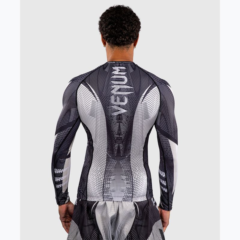 Мъжки рашгард с дълги ръкави Venum Galactic 3.0 Rashguard LS off white/black 3