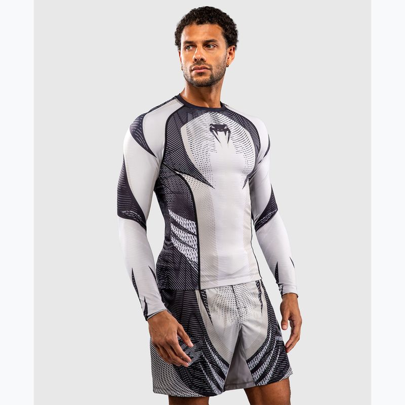 Мъжки рашгард с дълги ръкави Venum Galactic 3.0 Rashguard LS off white/black 4