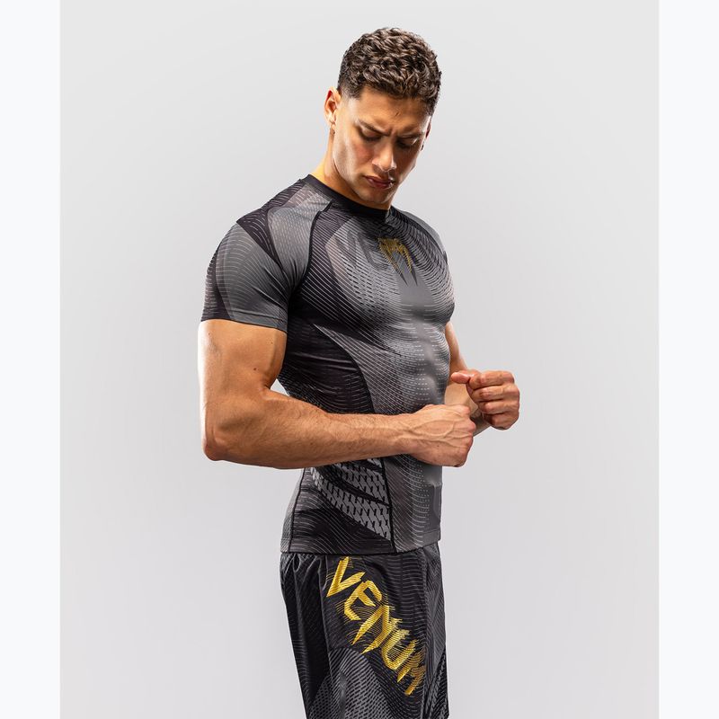 Мъжки рашгард Venum Galactic 3.0 Rashguard SS black/gold 4