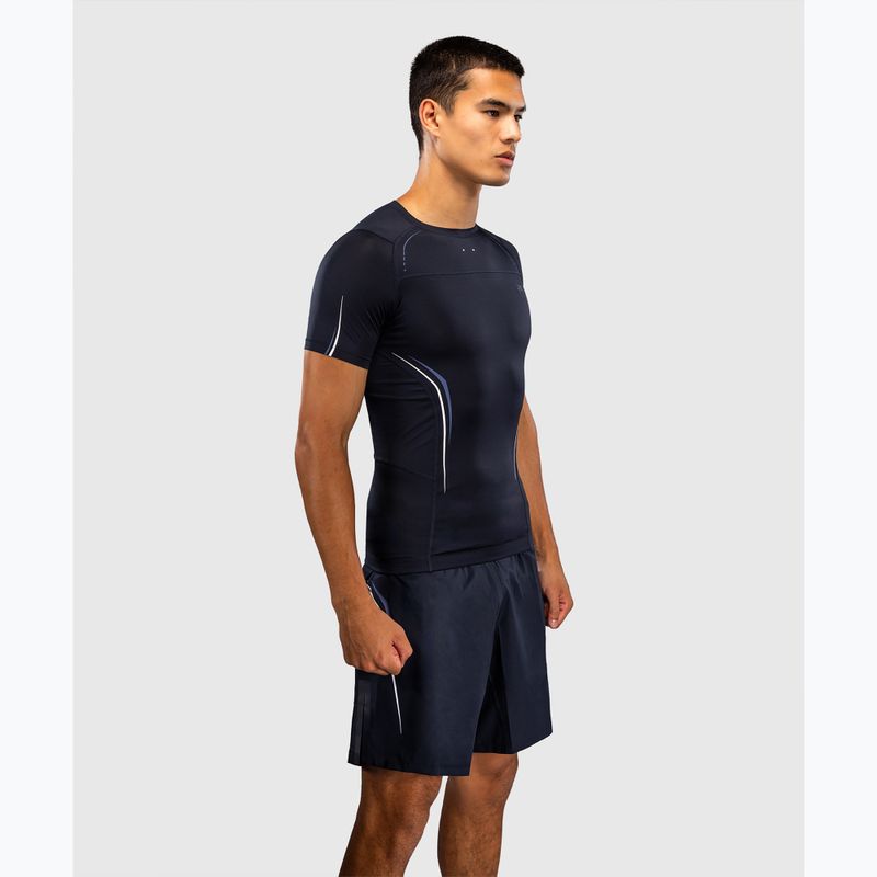 Мъжки рашгард Venum G-Core Rashguard SS navy blue/white 4