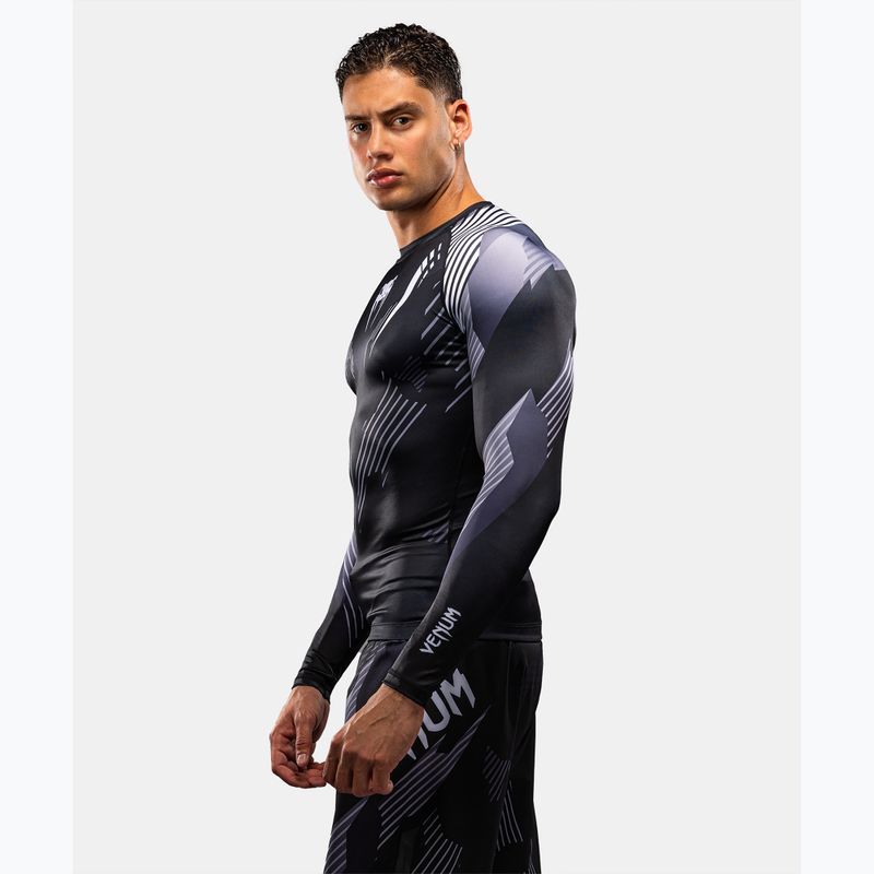 Мъжки рашгард с дълги ръкави Venum No-Gi 6.0 Rashguard black/white 3