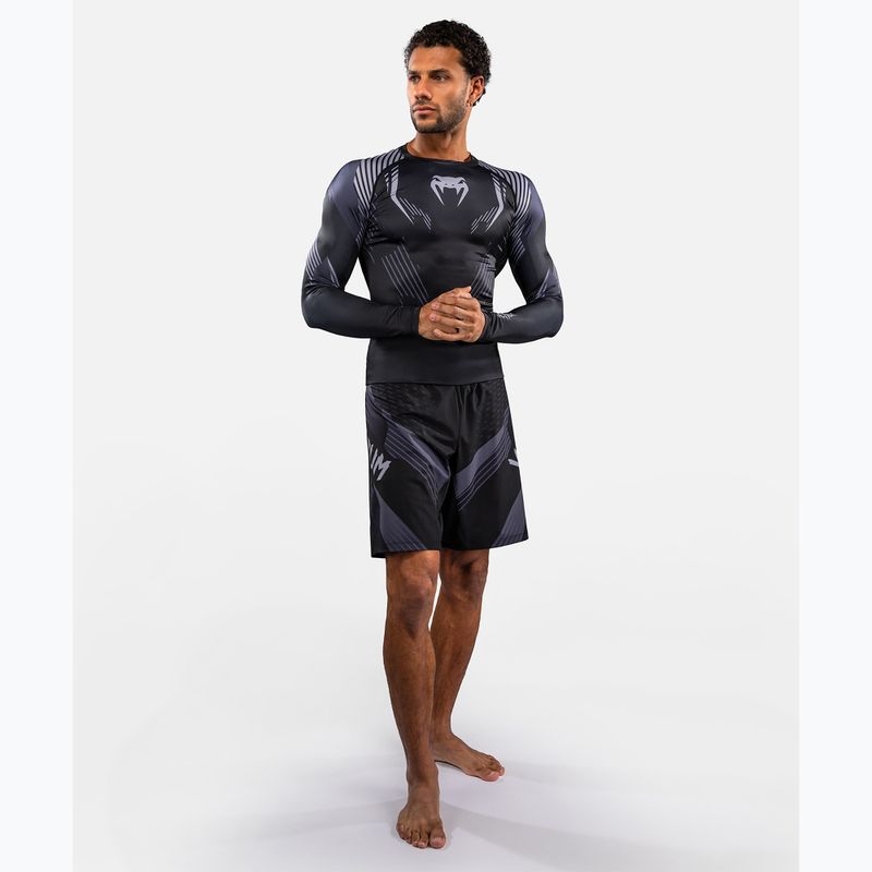 Мъжки рашгард с дълги ръкави Venum No-Gi 6.0 Rashguard black/grey 2
