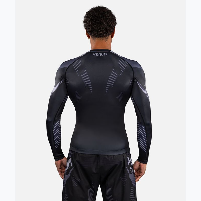 Мъжки рашгард с дълги ръкави Venum No-Gi 6.0 Rashguard black/grey 3