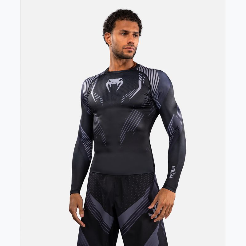 Мъжки рашгард с дълги ръкави Venum No-Gi 6.0 Rashguard black/grey 4