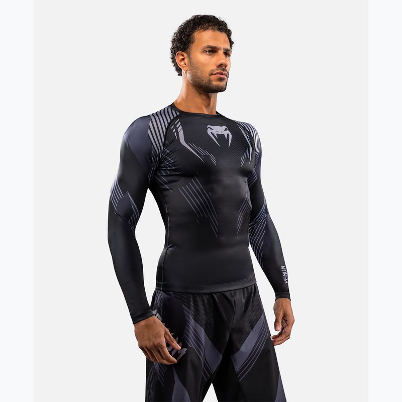 Мъжки рашгард с дълги ръкави Venum No-Gi 6.0 Rashguard black/grey 5