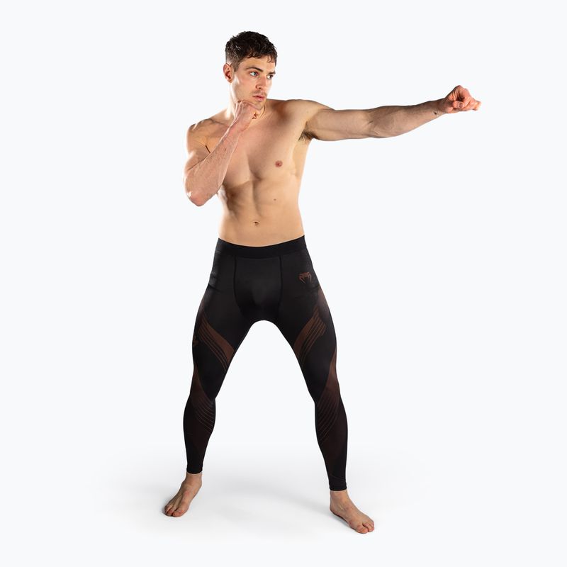 Мъжки тренировъчен клин Venum No-Gi 6.0 Spats Black/Brown 2