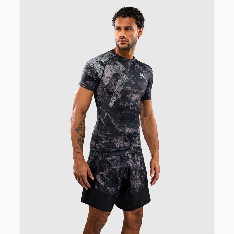 Мъжки рашгард Venum Rage & Workout Rashguard SS black/grey 4