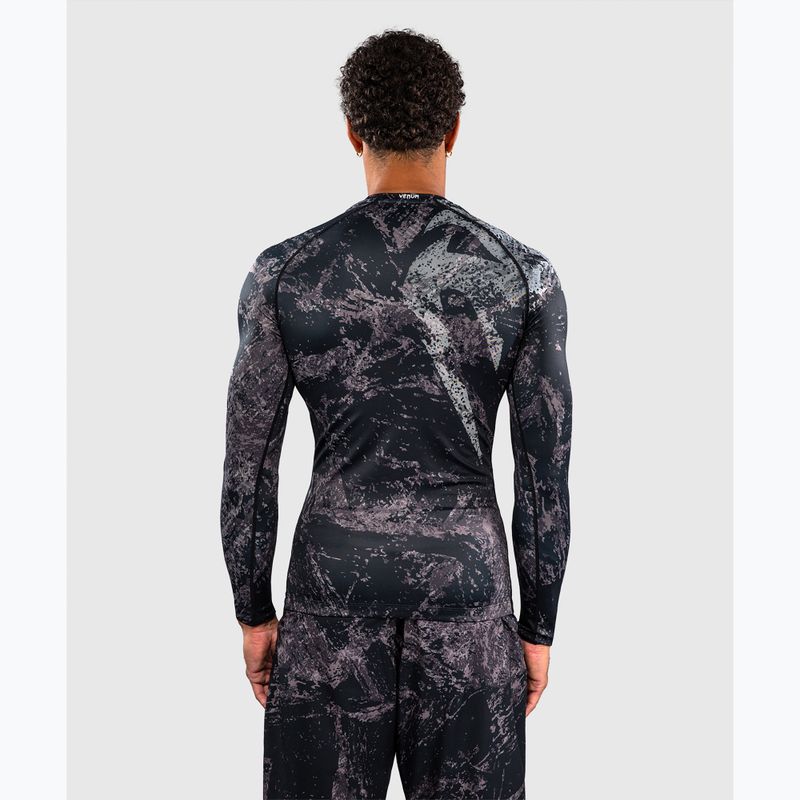 Мъжки рашгард с дълги ръкави Venum Rage & Workout Rashguard LS black/grey 3