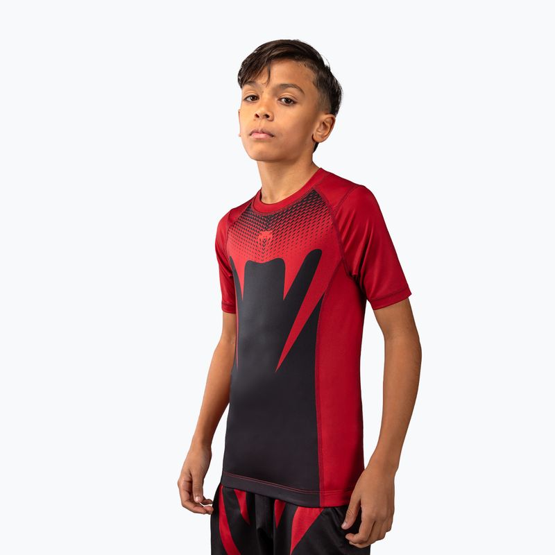 Детски рашгард  Venum Attack Rashguard SS black/red 3
