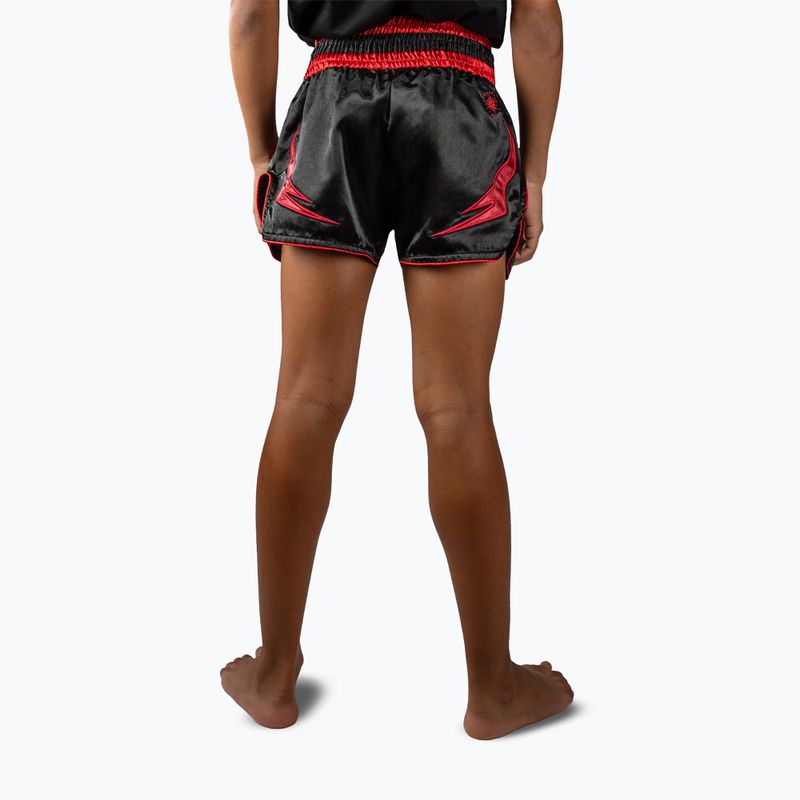 Детски тренировъчни шорти Venum Attack Muay Thai black/red 3