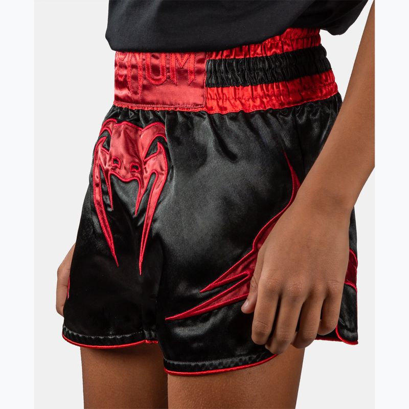 Детски тренировъчни шорти Venum Attack Muay Thai black/red 4