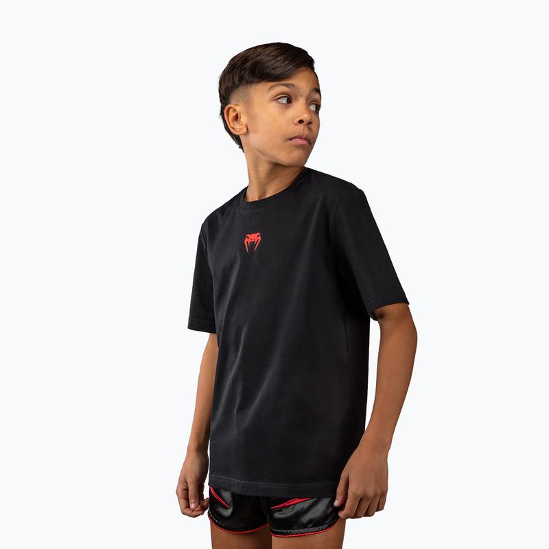 Детска тениска Venum Attack Cotton black/red 3