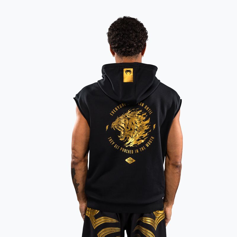 Мъжки суитшърт Venum x Mike Tyson Tiger Sleeveless Hoodie black/gold 3