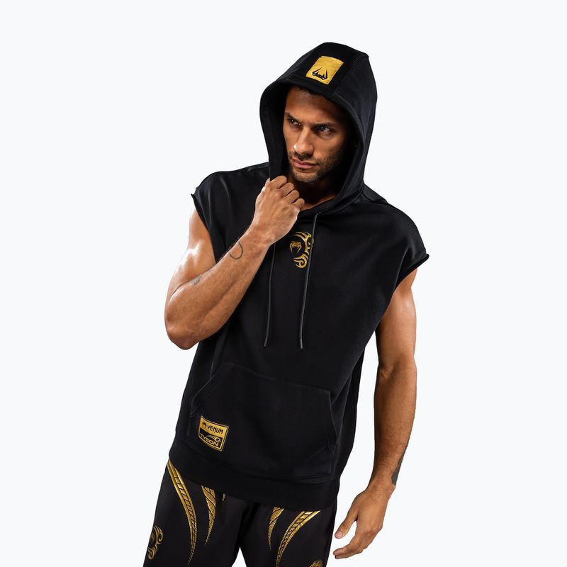 Мъжки суитшърт Venum x Mike Tyson Tiger Sleeveless Hoodie black/gold 4