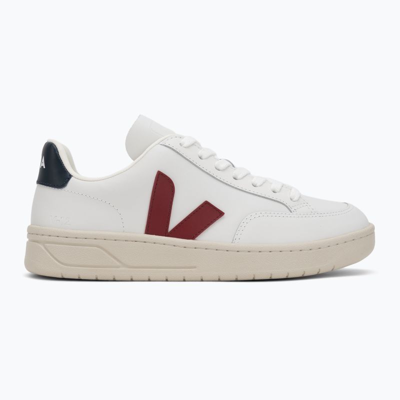 Дамски обувки VEJA V-12 Leather white/marsala/nautico 2
