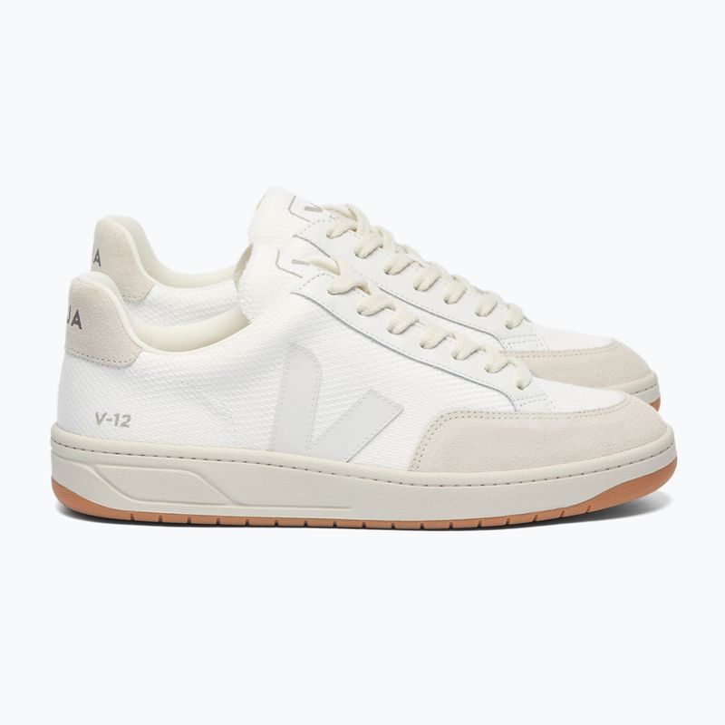 Дамски обувки VEJA V-12 Leather white/natural 2