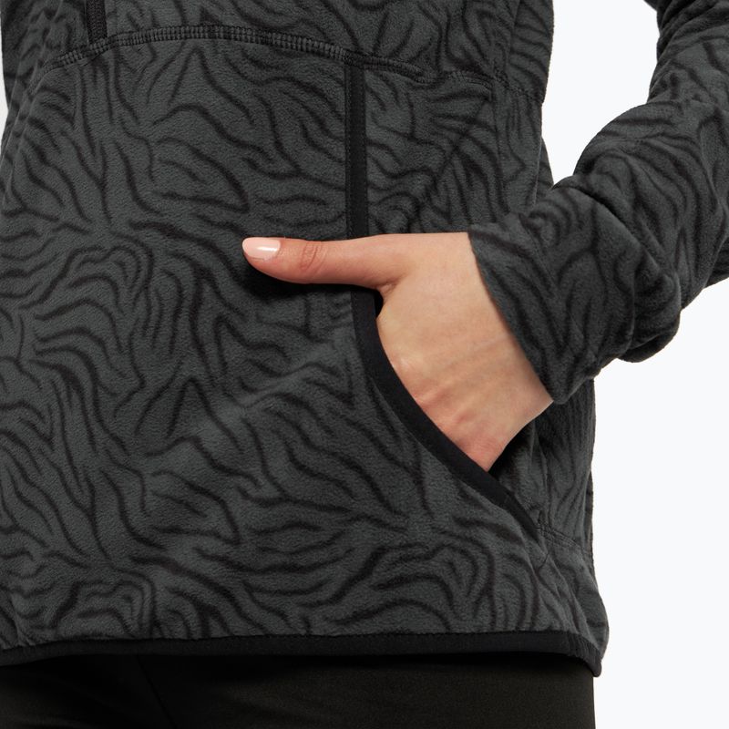 Женски суитшърт за сноуборд ROXY Cascade 2021 true black zebra print 7