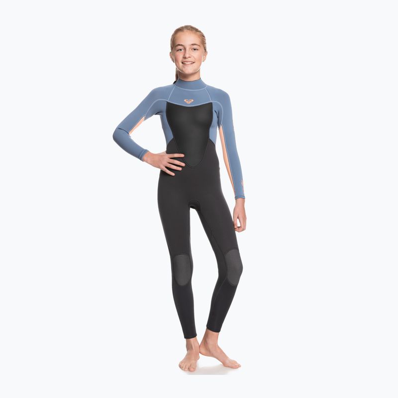 Детска пяна за плуване ROXY 4/3 Prologue Girl BZ GBS 2021 cloud black/powderdgrey/sunglow