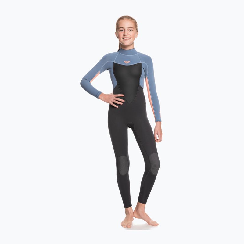 Детска пяна за плуване ROXY 4/3 Prologue Girl BZ GBS 2021 cloud black/powderdgrey/sunglow 5