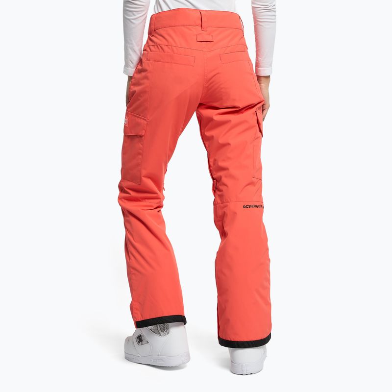Дамски панталони за сноуборд DC Nonchalant hot coral 4