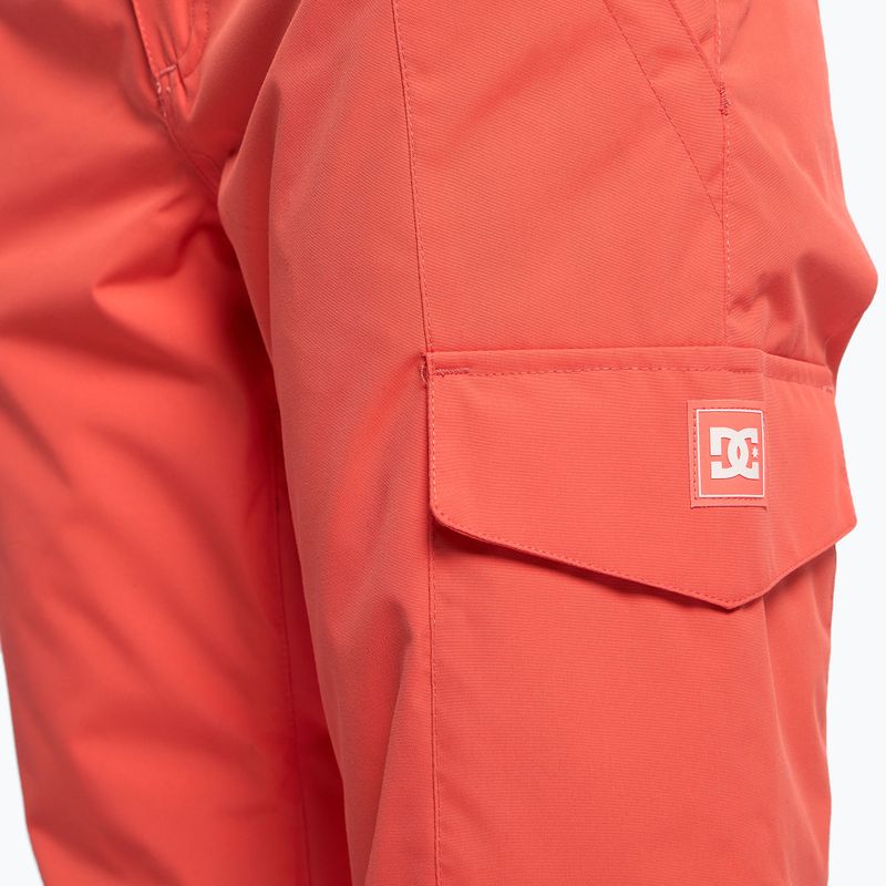 Дамски панталони за сноуборд DC Nonchalant hot coral 5
