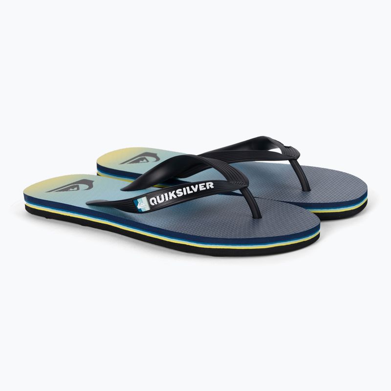 Мъжки джапанки Quiksilver Molokai Newwave black/blue/blue 5