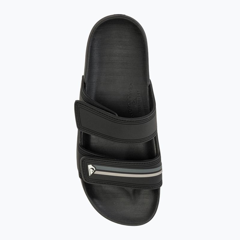 Мъжки чехли Quiksilver Rivi Double Adjust black/grey/black 5