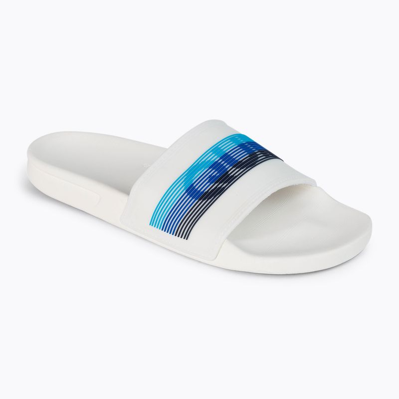 Мъжки джапанки Quiksilver Rivi Wordmark Slide white/white/blue