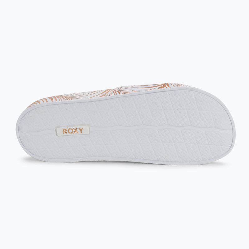 Дамски джапанки ROXY Slippy Printed 2021 white/tan 4