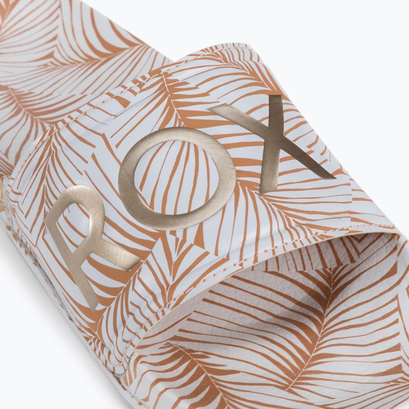 Дамски джапанки ROXY Slippy Printed 2021 white/tan 7