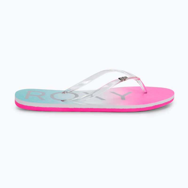 Дамски джапанки ROXY Viva Jelly 2021 white/crazy pink/turquoise 2
