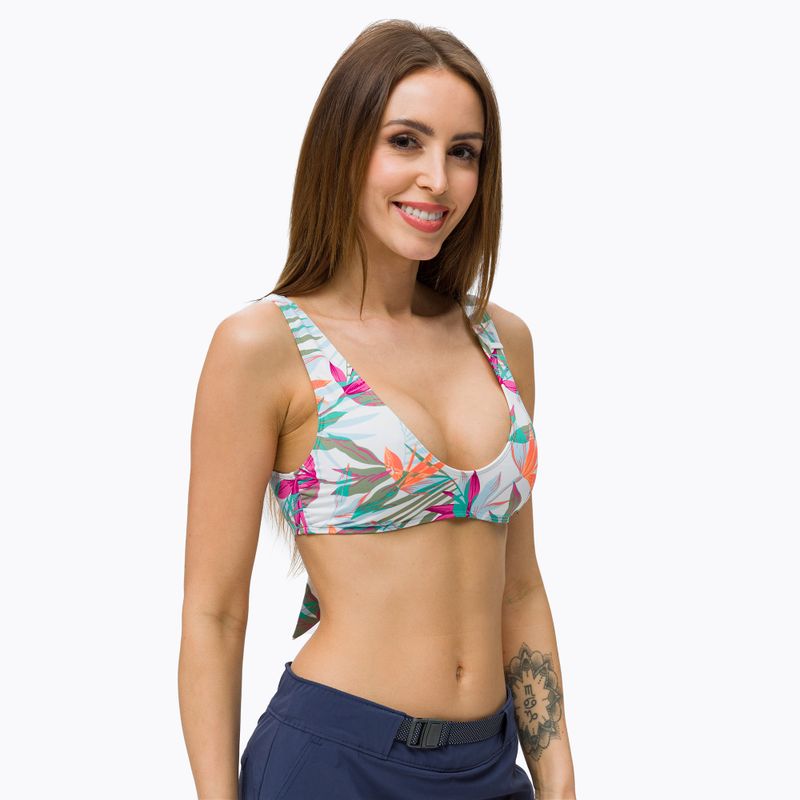 Горна част на бански костюм ROXY Beach Classics Elongated Triangle 2021 bright white/floral of paradis