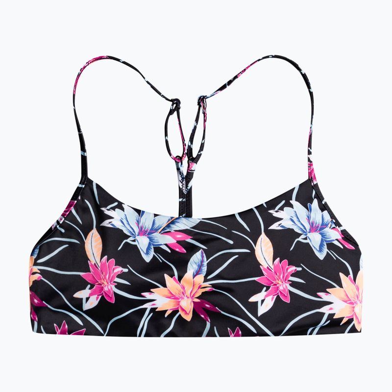 Горна част на бански костюм ROXY Active Bralette 2021 anthracite/floral flow 5