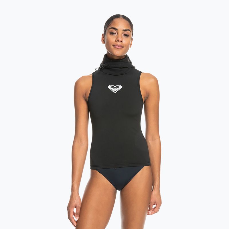Дамски неопренов неопренов костюм ROXY 2.0 mm Swell Series Hooded Wetsuit Vest true black 3