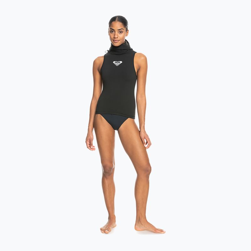 Дамски неопренов неопренов костюм ROXY 2.0 mm Swell Series Hooded Wetsuit Vest true black 4