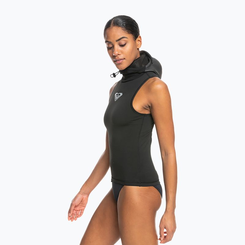 Дамски неопренов неопренов костюм ROXY 2.0 mm Swell Series Hooded Wetsuit Vest true black 7
