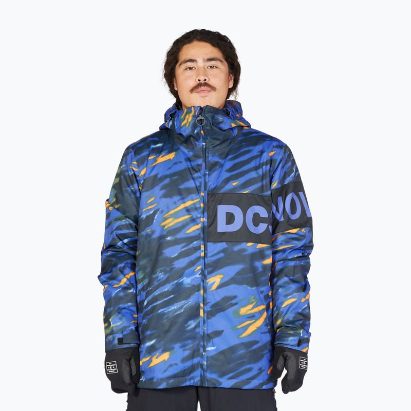 Мъжко яке за сноуборд DC Propaganda angled tie dye royal blue