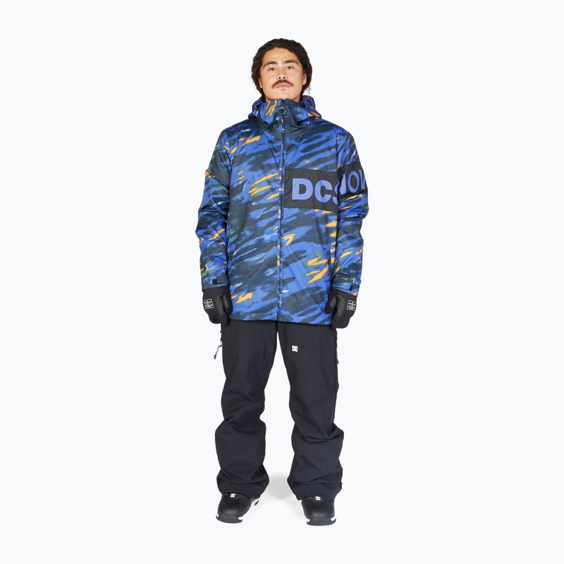 Мъжко яке за сноуборд DC Propaganda angled tie dye royal blue 2