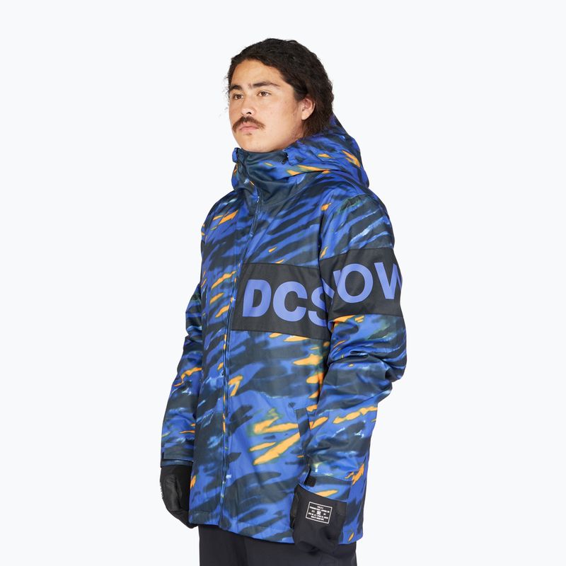 Мъжко яке за сноуборд DC Propaganda angled tie dye royal blue 4