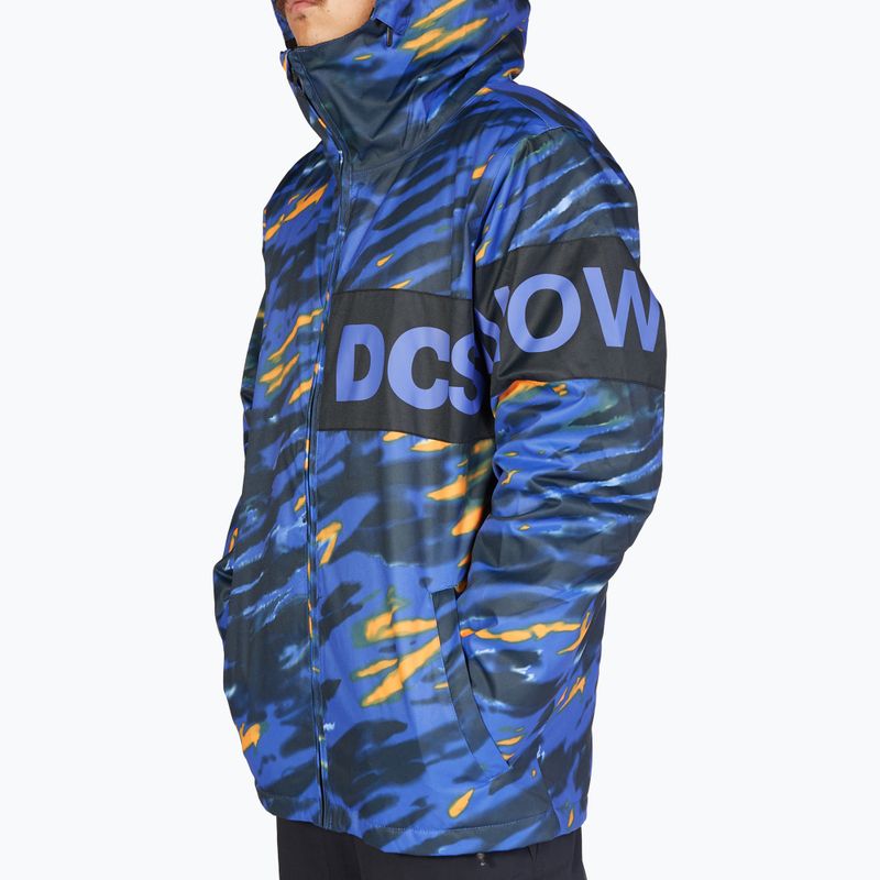 Мъжко яке за сноуборд DC Propaganda angled tie dye royal blue 5