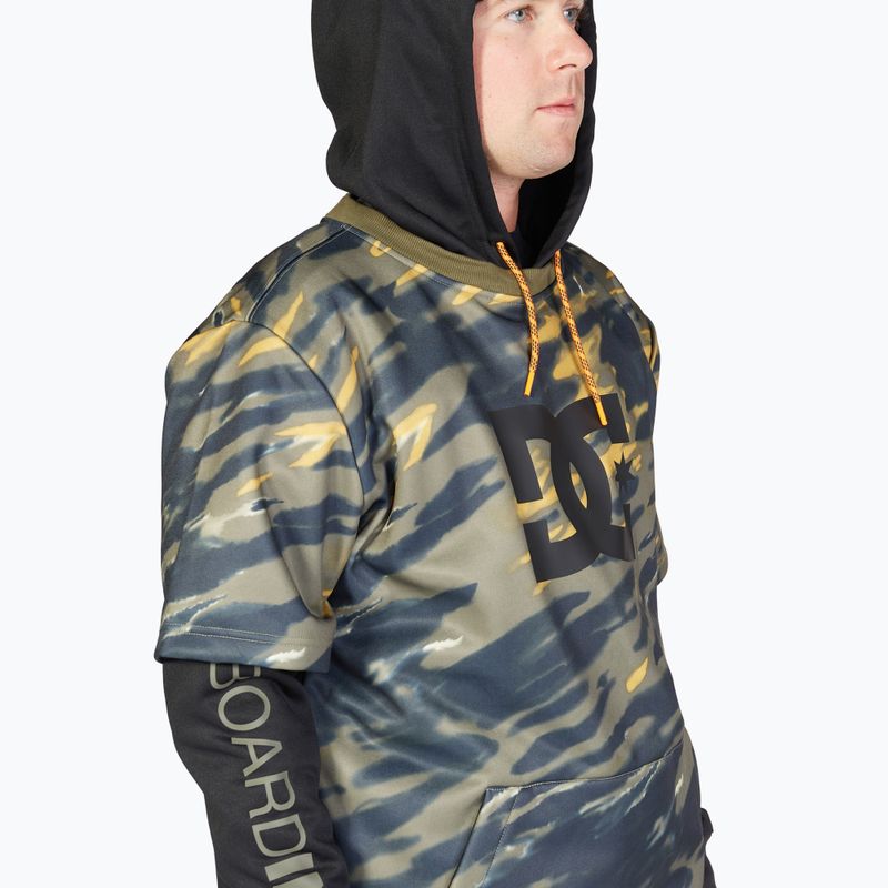 Мъжки суитшърт за сноуборд DC Dryden angled tie dye ivy green 4