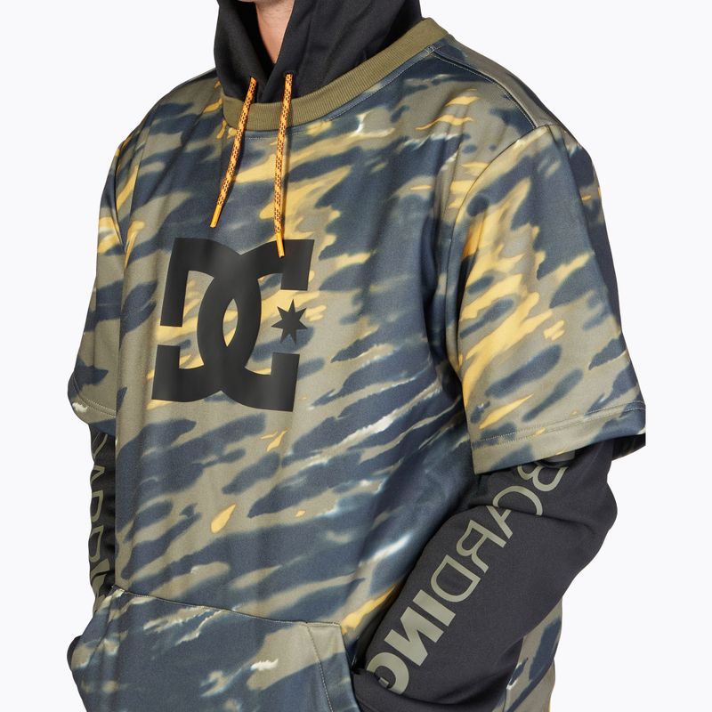 Мъжки суитшърт за сноуборд DC Dryden angled tie dye ivy green 5