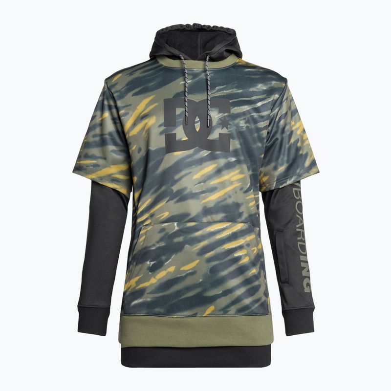 Мъжки суитшърт за сноуборд DC Dryden angled tie dye ivy green 7