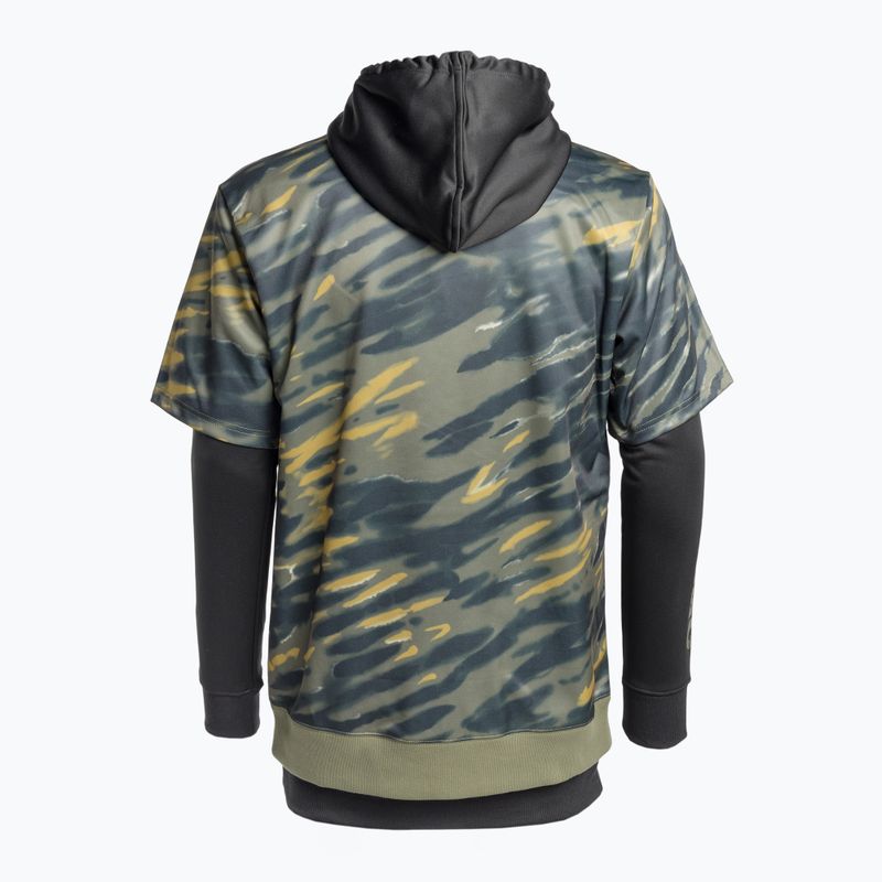 Мъжки суитшърт за сноуборд DC Dryden angled tie dye ivy green 8