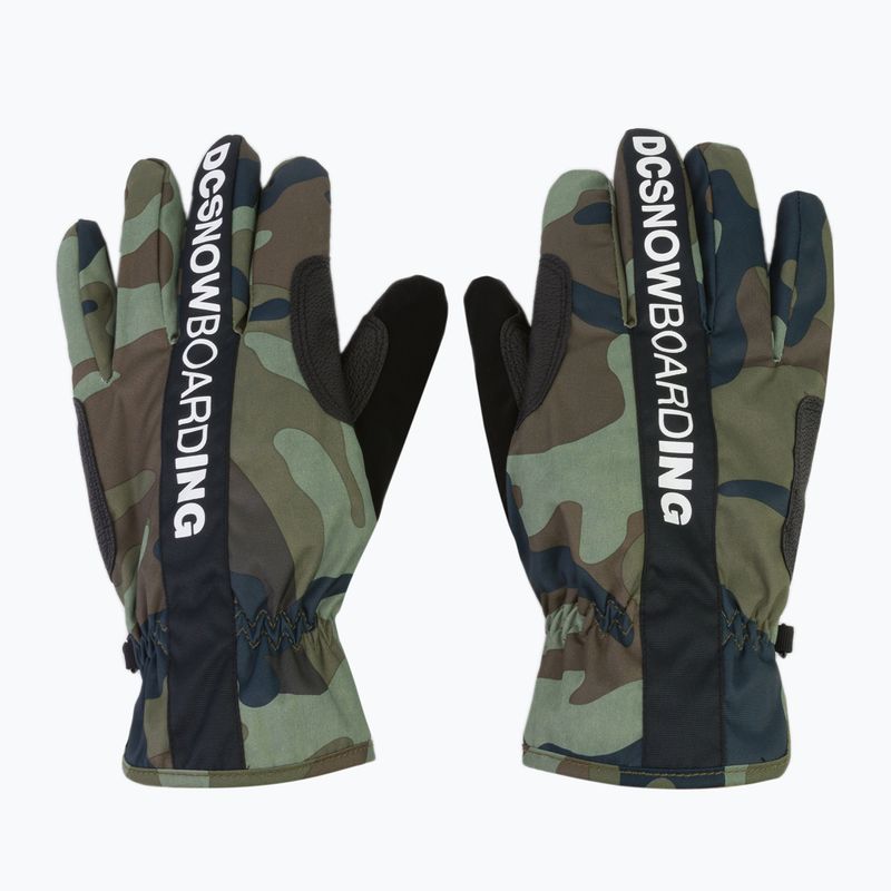 Мъжки ръкавици за сноуборд DC Salute woodland camo green 4