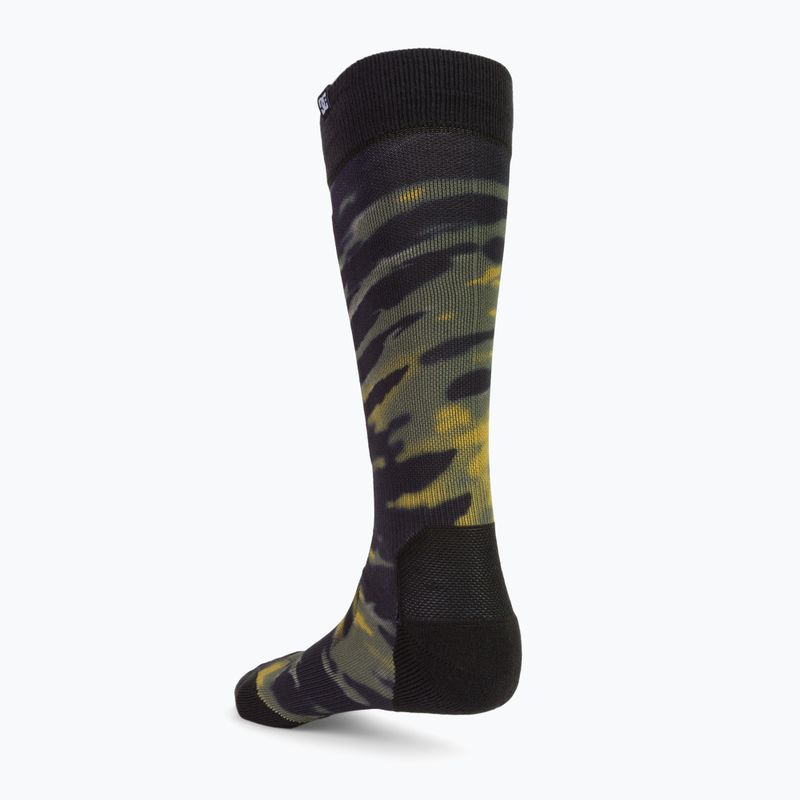Мъжки чорапи за сноуборд DC Sanctioned angled tie dye ivy green 2