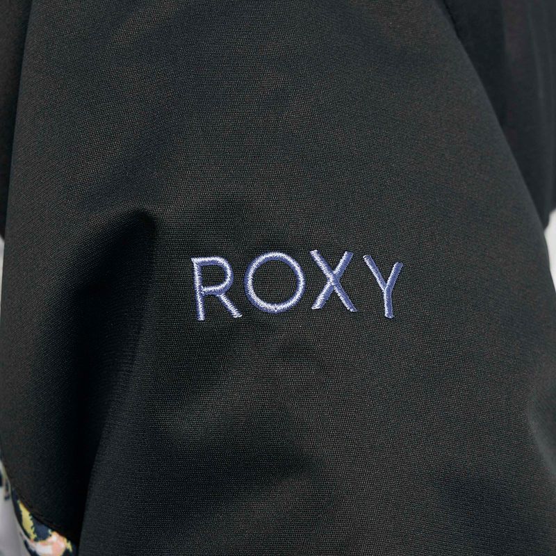 Дамско яке за сноуборд ROXY Jetty Block 2021 true black black flowers 7