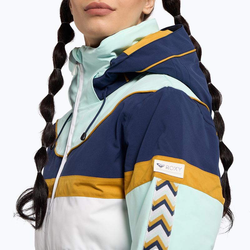 Дамско яке за сноуборд ROXY Peak Chic Insulated fair aqua 6