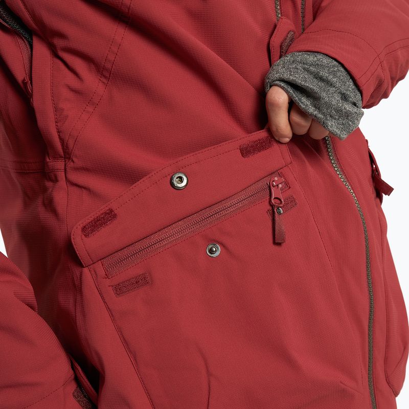 Дамско яке за сноуборд ROXY Stated Warmlink brick red 9