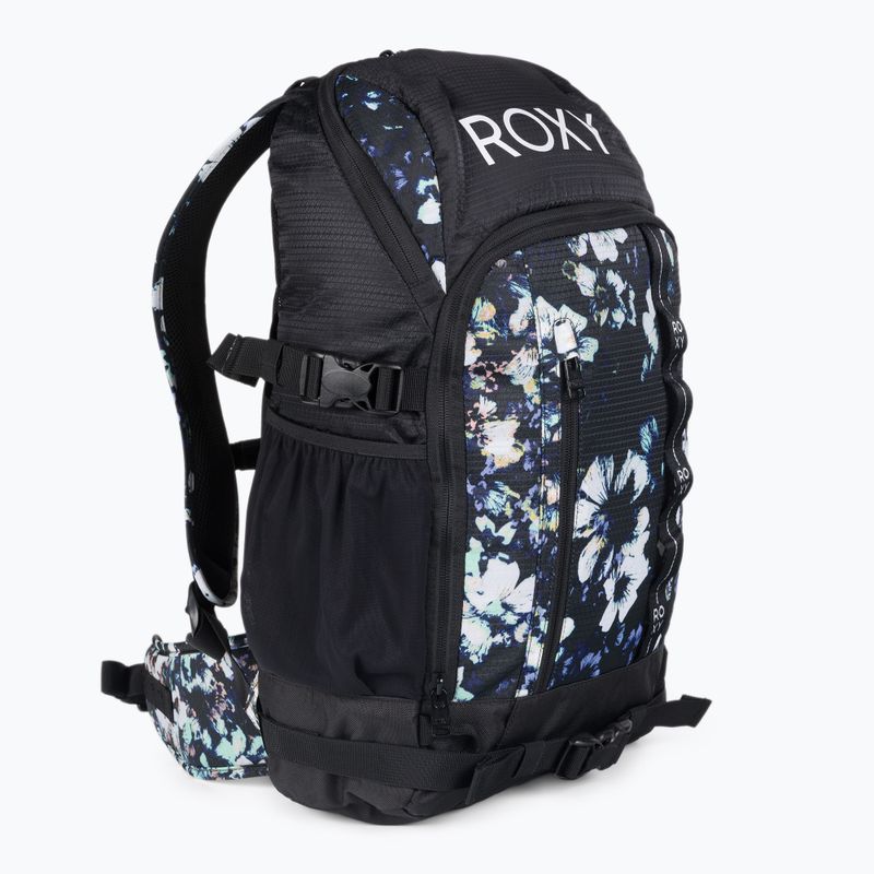 Дамска раница за сноуборд ROXY Tribute 2021 true black black flowers 2